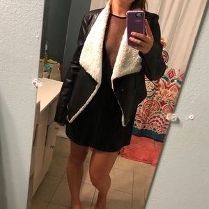 Faux Leather/Fur BB Dakota Jacket. Real Cute.